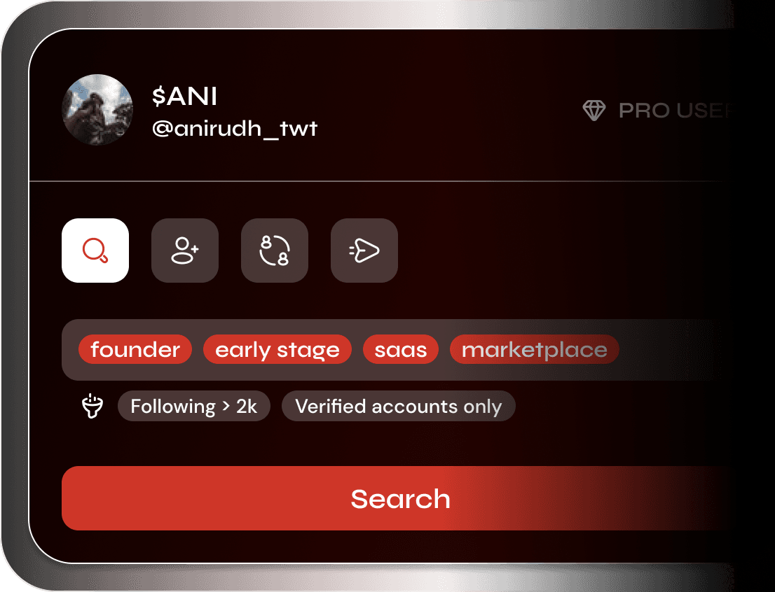 Search interface mockup